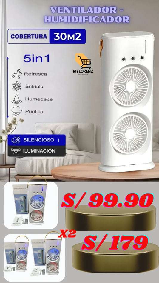 Ventilador 3 en 1 para el hogar, Enfriador de aire