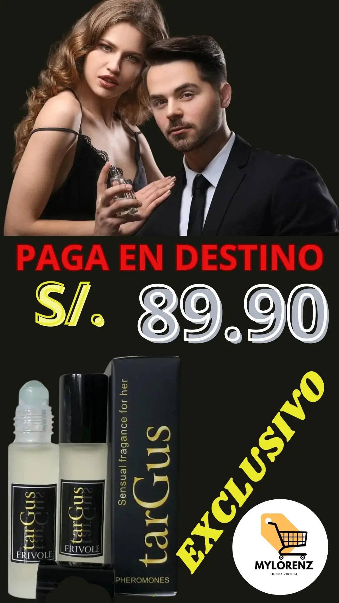 TarGus PERFUME CON FEROMONAS 100% EFECTIVO