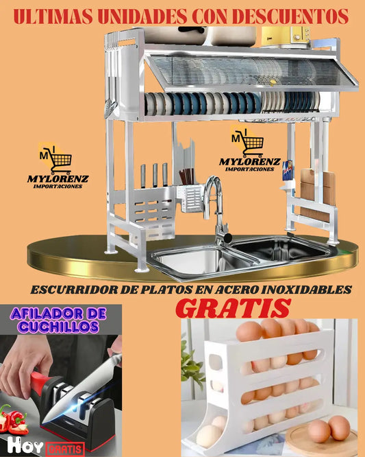 Escurridor Multifuncional Cocina con Tapa