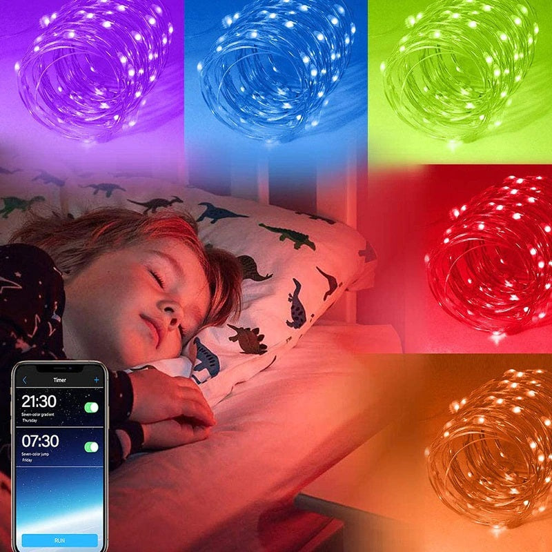 Luces Navideñas Inteligentes LED RGB 🎁 (50% Descuento x Lanzamiento)🔥