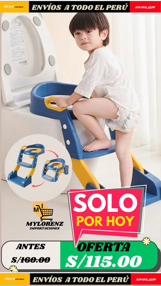 ADAPTADORES DE INODORO ESTILO ESCALERA PARA NIÑOS