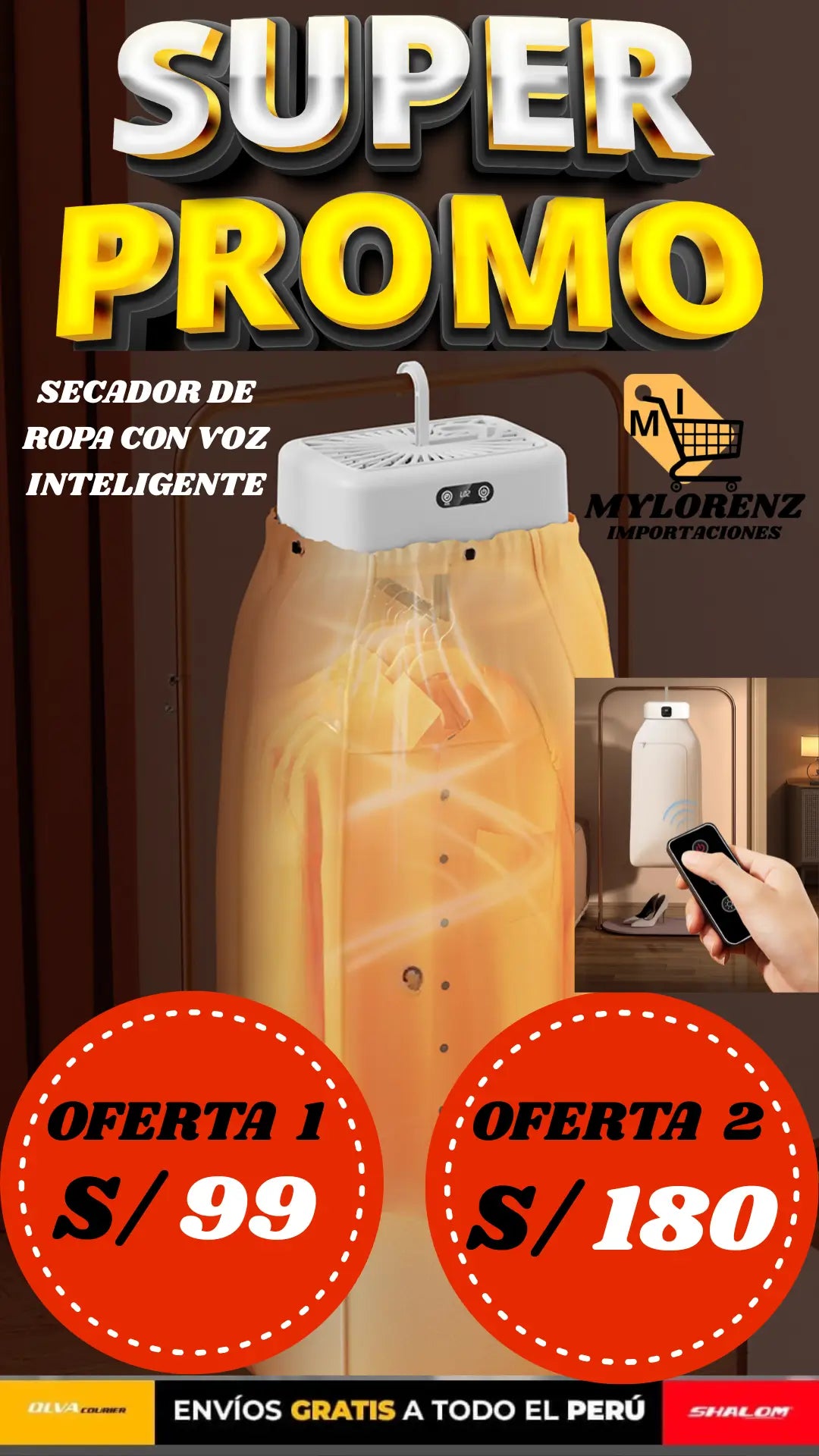 SECADORA DE ROPA INTELIGENTE