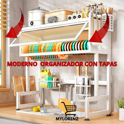 Escurridor Multifuncional Cocina con Tapa