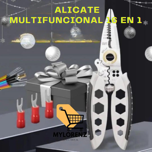 ALICATE DE ELECTRECISTA MULTIFUNCIONAL DE ACERO - INOXIDABLE