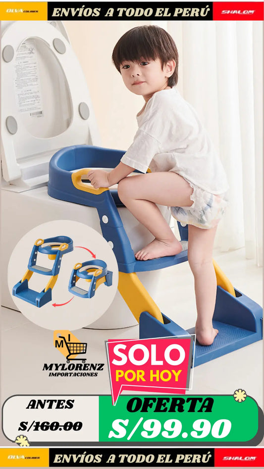ADAPTADORES DE INODORO ESTILO ESCALERA PARA NIÑOS